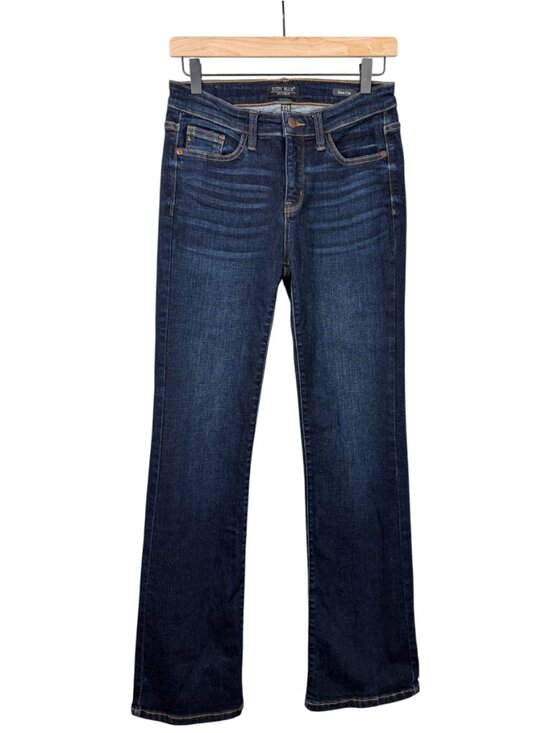 Judy Blue Denim - Judy Blue Boot Cut Jeans 28 Daisy Mid Rise Dark Wash Stretch Denim Casual